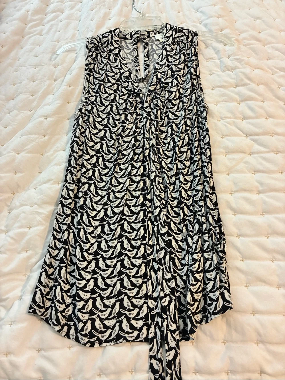 kate spade Black & White Bird Print Blouse